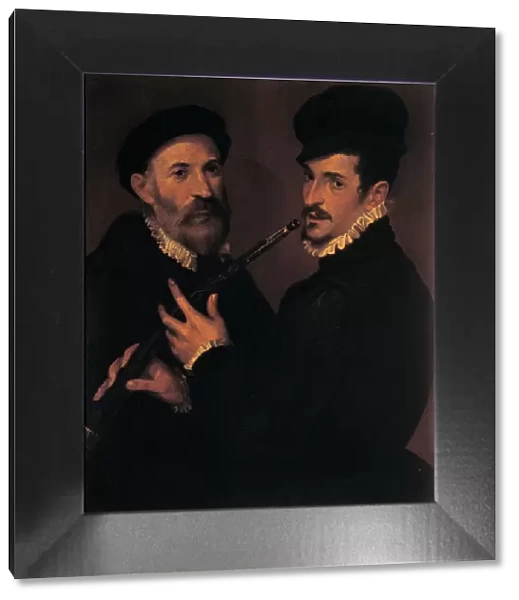 Double portrait of musicians, 1579. Artist: Passerotti, Bartolomeo (1529-1592)