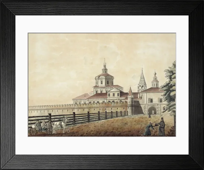 Framed Print : The St. Andronik Monastery in Moscow, 1780s. Artist: Camporesi, Francesco (1747-1831) Framed Print : The St. Andronik Monastery in Moscow, 1780s. Artist: Camporesi, Francesco (1747-1831)