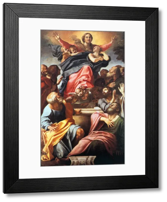 Framed Print : The Assumption of the Blessed Virgin Mary, 1600-1601. Artist: Carracci, Annibale (1560-1609) Framed Print : The Assumption of the Blessed Virgin Mary, 1600-1601. Artist: Carracci, Annibale (1560-1609)