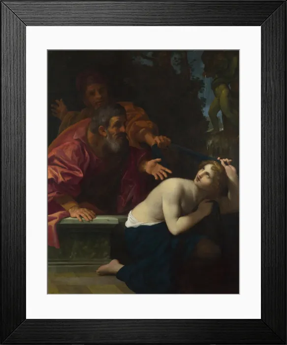 Framed Print : Susannah and the Elders, 1616. Artist: Carracci, Lodovico (1555-1619) Framed Print : Susannah and the Elders, 1616. Artist: Carracci, Lodovico (1555-1619)