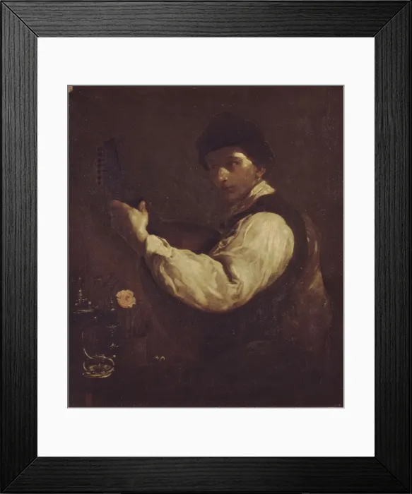 Framed Print : The Luteplayer. Artist: Crespi, Giuseppe Maria (1665-1747) Framed Print : The Luteplayer. Artist: Crespi, Giuseppe Maria (1665-1747)