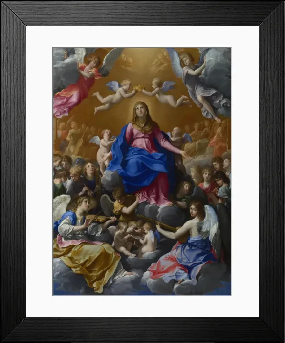 Framed Print : The Coronation of the Virgin, 1607. Artist: Reni, Guido (1575-1642) Framed Print : The Coronation of the Virgin, 1607. Artist: Reni, Guido (1575-1642)