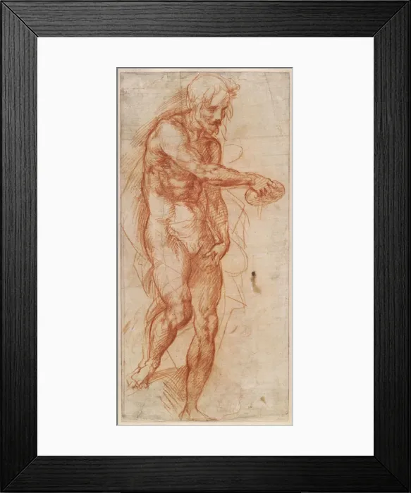 Framed Print : Saint John the Baptist (Study), ca 1518. Artist: Andrea del Sarto (1486-1531) Framed Print : Saint John the Baptist (Study), ca 1518. Artist: Andrea del Sarto (1486-1531)