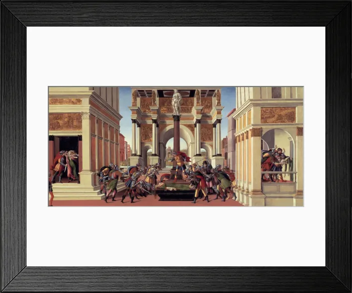 Framed Print : The Story of Lucretia, 1500. Artist: Botticelli, Sandro (1445-1510) Framed Print : The Story of Lucretia, 1500. Artist: Botticelli, Sandro (1445-1510)