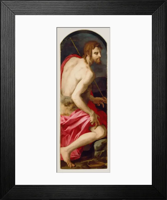 Framed Print : Saint John the Baptist, c. 1544. Artist: Bronzino, Agnolo (1503-1572) Framed Print : Saint John the Baptist, c. 1544. Artist: Bronzino, Agnolo (1503-1572)