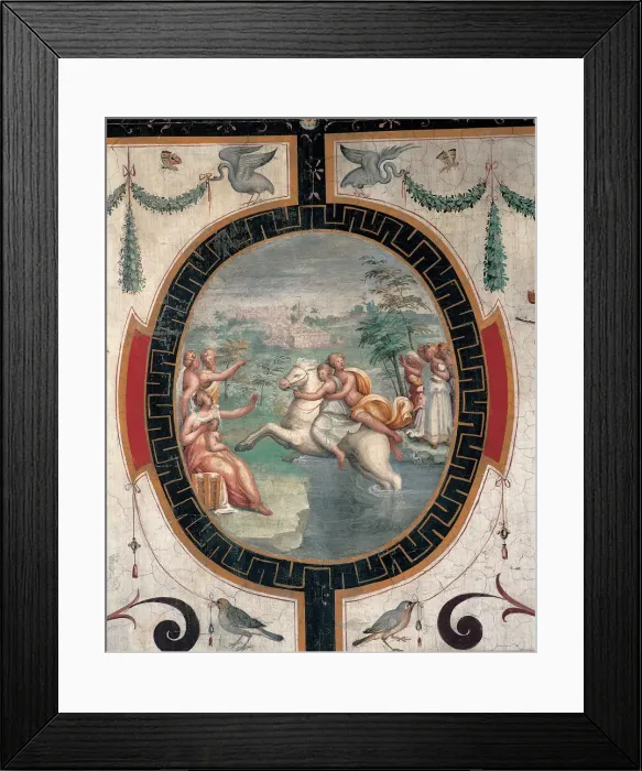 Framed Print : Cloelia Passing the Tiber, Mid of 16th cen Artist: Gherardi, Cristofano (1508-1556) Framed Print : Cloelia Passing the Tiber, Mid of 16th cen Artist: Gherardi, Cristofano (1508-1556)