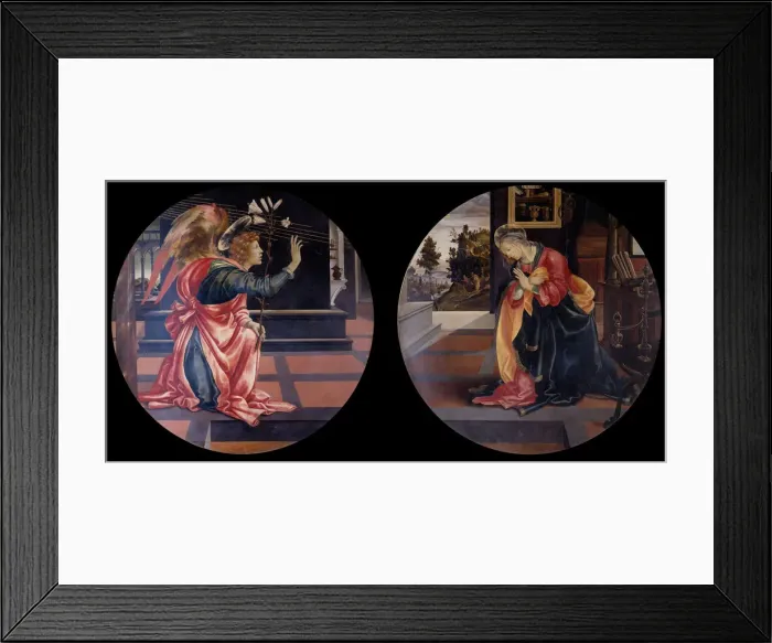 Framed Print : The Annunciation, 1483-1484. Artist: Lippi, Filippino (1457-1504) Framed Print : The Annunciation, 1483-1484. Artist: Lippi, Filippino (1457-1504)