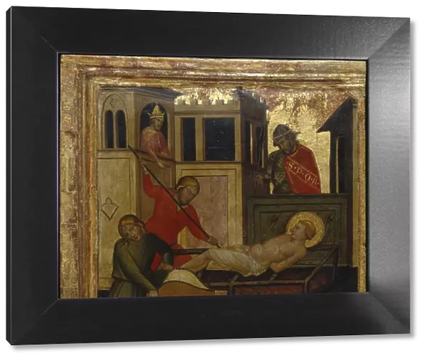 The Martyrdom of Saint Lawrence. Scenes from the Life of Saint Lawrence, predella, ca 1412. Artist: Lorenzo di Niccolo (active 1391-1414)