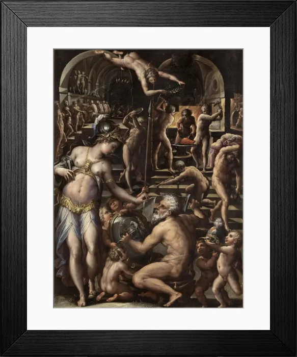 Framed Print : The furnace of Volcano, 1563-1565. Artist: Vasari, Giorgio (1511-1574) Framed Print : The furnace of Volcano, 1563-1565. Artist: Vasari, Giorgio (1511-1574)