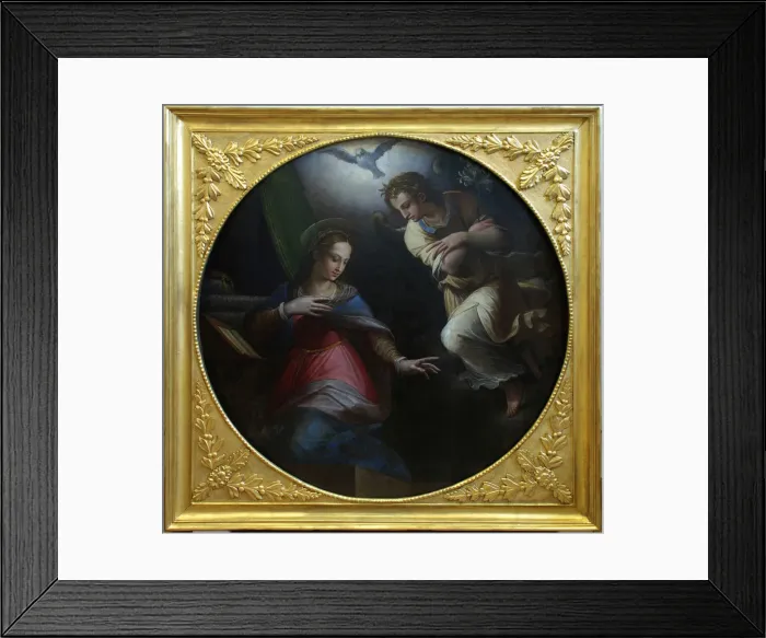 Framed Print : The Annunciation, 1570-1571. Artist: Vasari, Giorgio (1511-1574) Framed Print : The Annunciation, 1570-1571. Artist: Vasari, Giorgio (1511-1574)