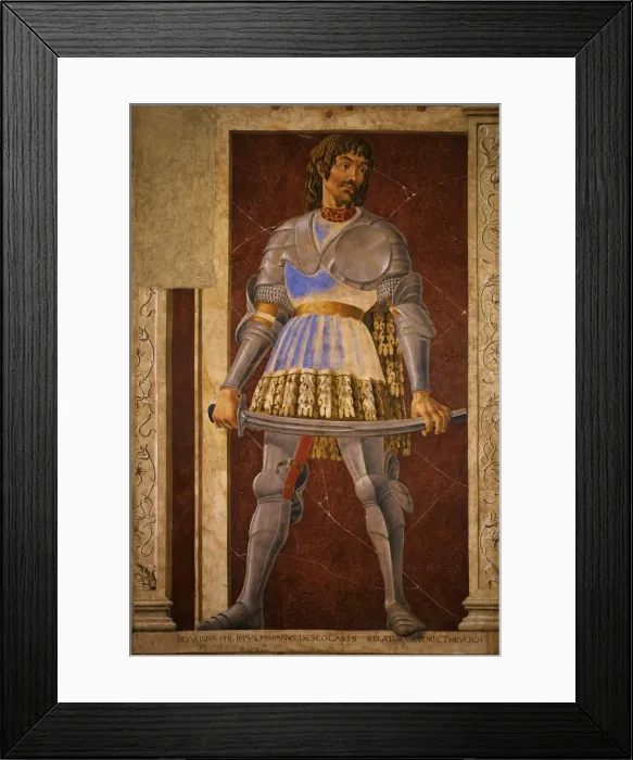 Framed Print : Pippo Spano, c. 1448. Artist: Andrea del Castagno (c. 1418-1457) Framed Print : Pippo Spano, c. 1448. Artist: Andrea del Castagno (c. 1418-1457)