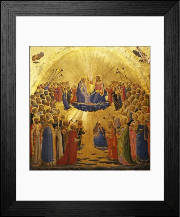 Framed Print : The Coronation of the Virgin, 1434-1435. Artist: Angelico, Fra Giovanni, da Fiesole (ca. 1400-1455) Framed Print : The Coronation of the Virgin, 1434-1435. Artist: Angelico, Fra Giovanni, da Fiesole (ca. 1400-1455)