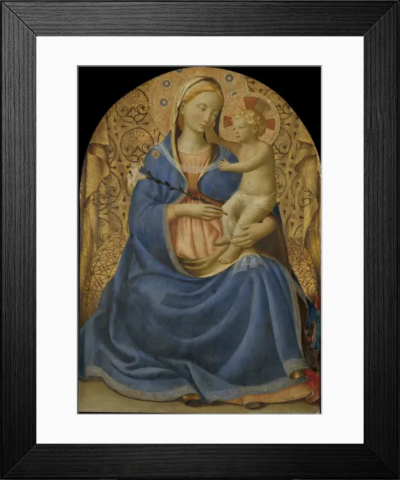Framed Print : The Virgin of Humility (Madonna dell Umilita), c. 1440. Artist: Angelico, Fra Giovanni, da Fiesole (ca. 1400-1455)
