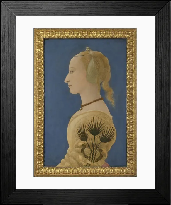 Framed Print : Portrait of a Lady, ca 1465. Artist: Baldovinetti, Alesso (1425-1499) Framed Print : Portrait of a Lady, ca 1465. Artist: Baldovinetti, Alesso (1425-1499)