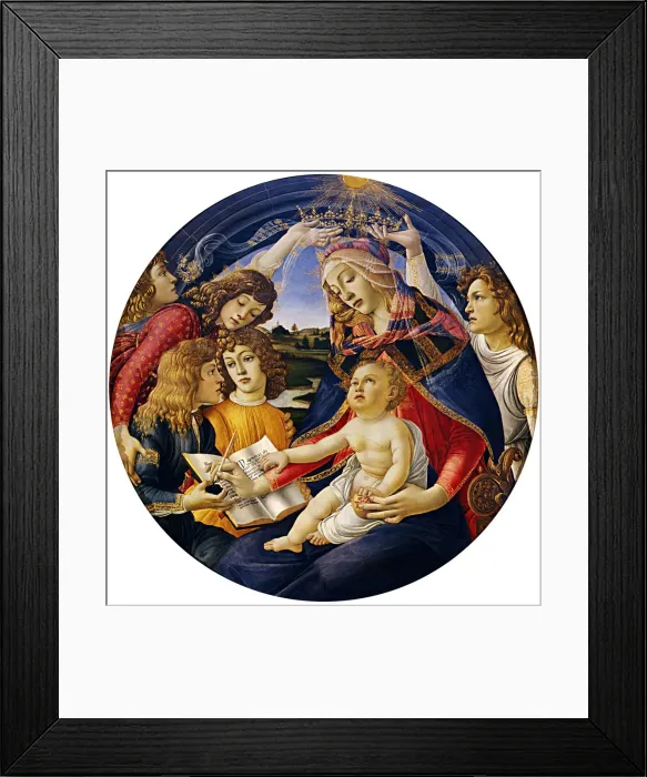 Framed Print : Madonna of the Magnificat, 1483. Artist: Botticelli, Sandro (1445-1510) Framed Print : Madonna of the Magnificat, 1483. Artist: Botticelli, Sandro (1445-1510)