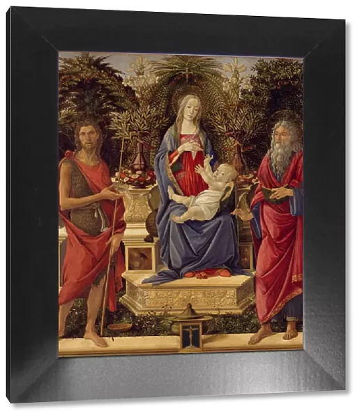 Enthroned Madonna with Child and Saints, 1485. Artist: Botticelli, Sandro (1445-1510)