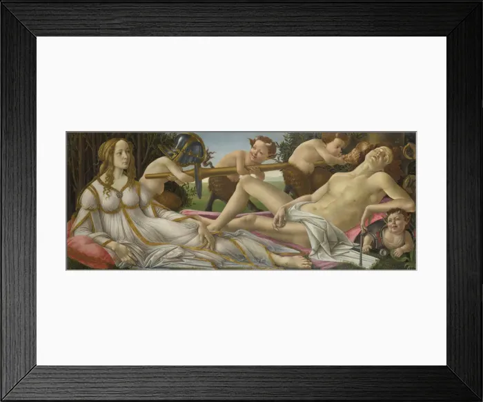 Framed Print : Venus and Mars, ca 1485. Artist: Botticelli, Sandro (1445-1510) Framed Print : Venus and Mars, ca 1485. Artist: Botticelli, Sandro (1445-1510)
