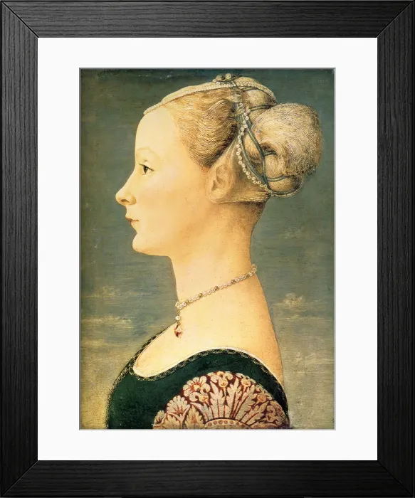 Framed Print : Portrait of a Woman, Second Half of the 15th cen Artist: Pollaiuolo, Piero del (1443-1496) Framed Print : Portrait of a Woman, Second Half of the 15th cen Artist: Pollaiuolo, Piero del (1443-1496)