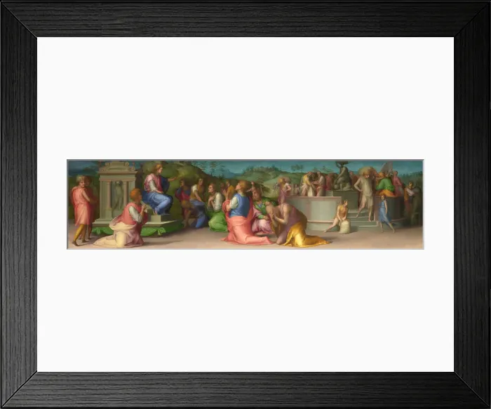 Framed Print : Josephs Brothers beg for Help (from Scenes from the Story of Joseph), ca 1515. Artist: Pontormo (1494-1557) Framed Print : Josephs Brothers beg for Help (from Scenes from the Story of Joseph), ca 1515. Artist: Pontormo (1494-1557)