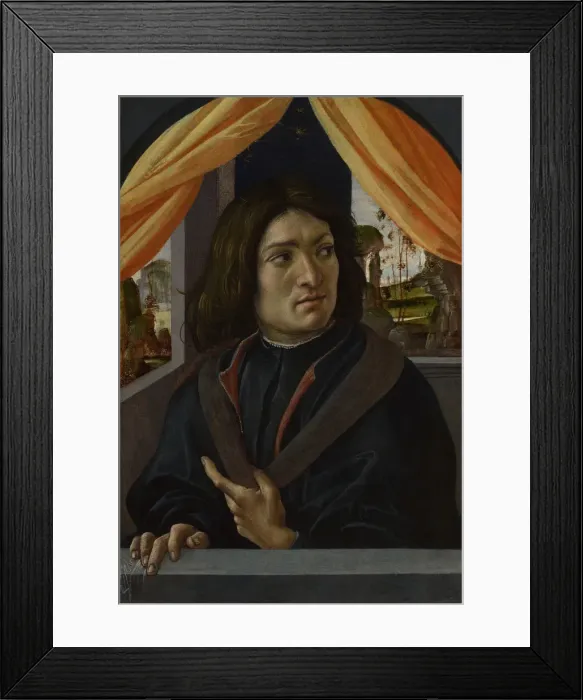Framed Print : Portrait of a Man, c. 1500. Artist: Raffaellino del Garbo (1466-1524) Framed Print : Portrait of a Man, c. 1500. Artist: Raffaellino del Garbo (1466-1524)