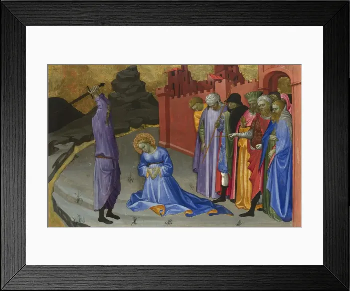 Framed Print : The Beheading of Saint Margaret, c. 1410. Artist: Starnina, Gherardo (c. 1364-1413) Framed Print : The Beheading of Saint Margaret, c. 1410. Artist: Starnina, Gherardo (c. 1364-1413)