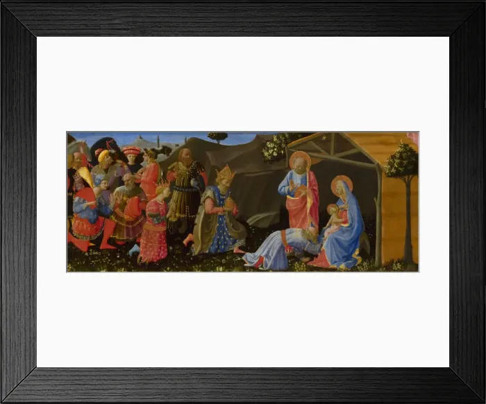 Framed Print : The Adoration of the Magi, c. 1433-1434. Artist: Strozzi, Zanobi (1412-1468) Framed Print : The Adoration of the Magi, c. 1433-1434. Artist: Strozzi, Zanobi (1412-1468)