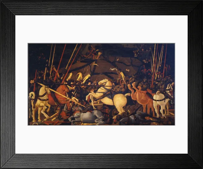 Framed Print : The Battle of San Romano, c. 1440. Artist: Uccello, Paolo (1397-1475) Framed Print : The Battle of San Romano, c. 1440. Artist: Uccello, Paolo (1397-1475)