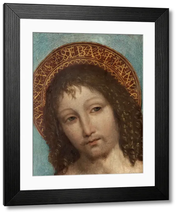 Framed Print : Saint Sebastian. Artist: Bergognone, Ambrogio (1453-1523) Framed Print : Saint Sebastian. Artist: Bergognone, Ambrogio (1453-1523)