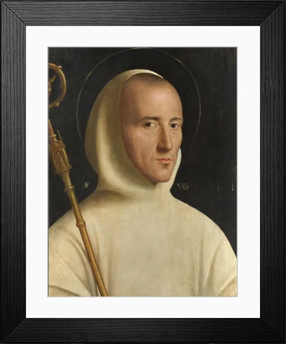 Framed Print : Saint Hugh, c. 1550-1600. Artist: Italian master Framed Print : Saint Hugh, c. 1550-1600. Artist: Italian master