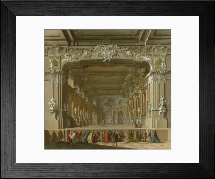 Framed Print : The Interior of a Theatre, Early 18th cen Artist: Italian master