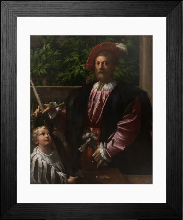 Framed Print : Portrait of Lorenzo Cybo Malaspina (1500-1549), 1523. Artist: Parmigianino (1503-1540) Framed Print : Portrait of Lorenzo Cybo Malaspina (1500-1549), 1523. Artist: Parmigianino (1503-1540)