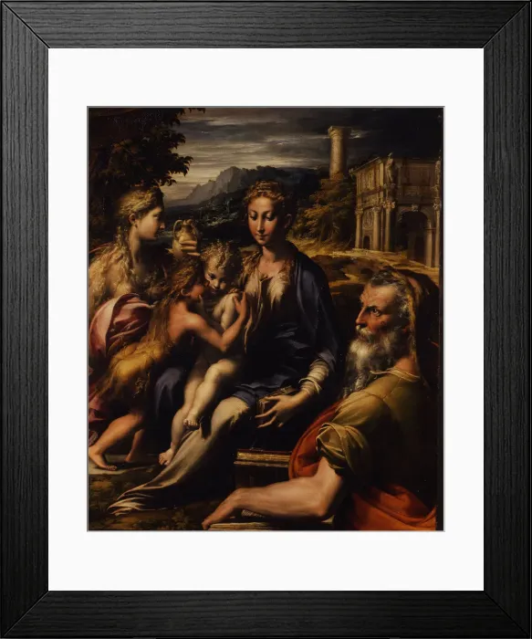 Framed Print : Madonna and Child with Saint (Madonna di San Zaccaria), c. 1535. Artist: Parmigianino (1503-1540) Framed Print : Madonna and Child with Saint (Madonna di San Zaccaria), c. 1535. Artist: Parmigianino (1503-1540)