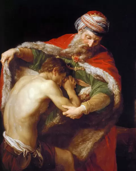 Return of the Prodigal Son, 1773. Artist: Batoni, Pompeo Girolamo (1708-1787)