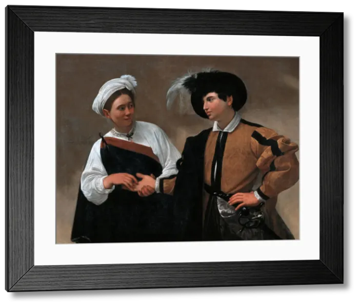 Framed Print : Good Luck, 1595. Artist: Caravaggio, Michelangelo (1571-1610) Framed Print : Good Luck, 1595. Artist: Caravaggio, Michelangelo (1571-1610)