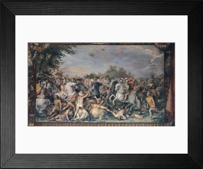 Framed Print : Battle against the inhabitants of Veii and Fidenae, 1598-1599. Artist: Cesari, Giuseppe (1568-1640) Framed Print : Battle against the inhabitants of Veii and Fidenae, 1598-1599. Artist: Cesari, Giuseppe (1568-1640)