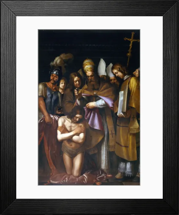 Framed Print : The Baptism of Constantine, First third of 17th cen Artist: Galli, Giovanni Antonio (1585-1652) Framed Print : The Baptism of Constantine, First third of 17th cen Artist: Galli, Giovanni Antonio (1585-1652)