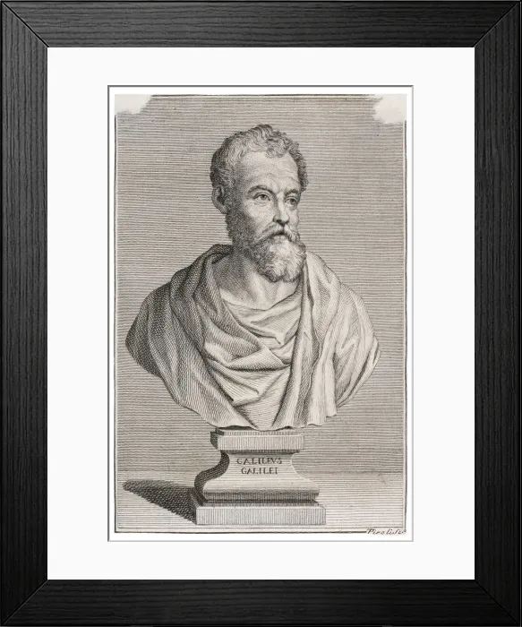 Framed Print : Galileo Galilei. Artist: Piroli, Tommaso (1752-1824) Framed Print : Galileo Galilei. Artist: Piroli, Tommaso (1752-1824)