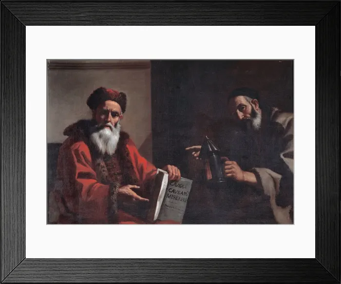 Framed Print : Diogenes and Plato, 1649. Artist: Preti, Mattia (1613-1699) Framed Print : Diogenes and Plato, 1649. Artist: Preti, Mattia (1613-1699)