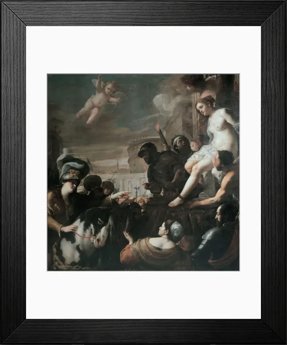 Framed Print : Clorinda rescues Olindo and Sophronia, 1645. Artist: Preti, Mattia (1613-1699) Framed Print : Clorinda rescues Olindo and Sophronia, 1645. Artist: Preti, Mattia (1613-1699)