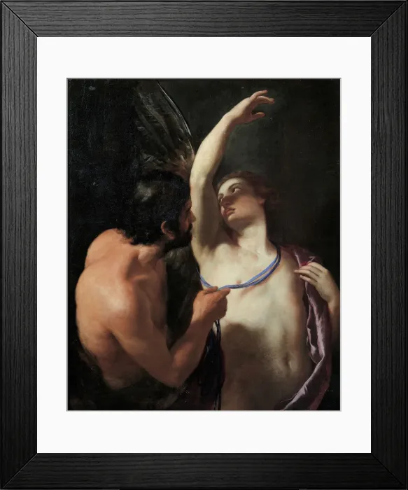 Framed Print : Daedalus and Icarus, c. 1645. Artist: Sacchi, Andrea (1599-1661) Framed Print : Daedalus and Icarus, c. 1645. Artist: Sacchi, Andrea (1599-1661)