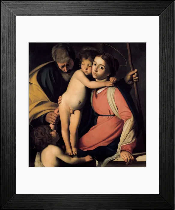 Framed Print : The Holy Family with John the Baptist as a Boy, Early 17th cen Artist: Caravaggio, Michelangelo (1571-1610) Framed Print : The Holy Family with John the Baptist as a Boy, Early 17th cen Artist: Caravaggio, Michelangelo (1571-1610)