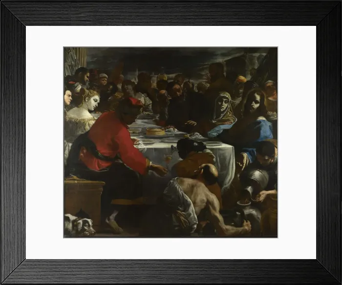 Framed Print : The Marriage Feast At Cana, c. 1655-1656. Artist: Preti, Mattia (1613-1699) Framed Print : The Marriage Feast At Cana, c. 1655-1656. Artist: Preti, Mattia (1613-1699)