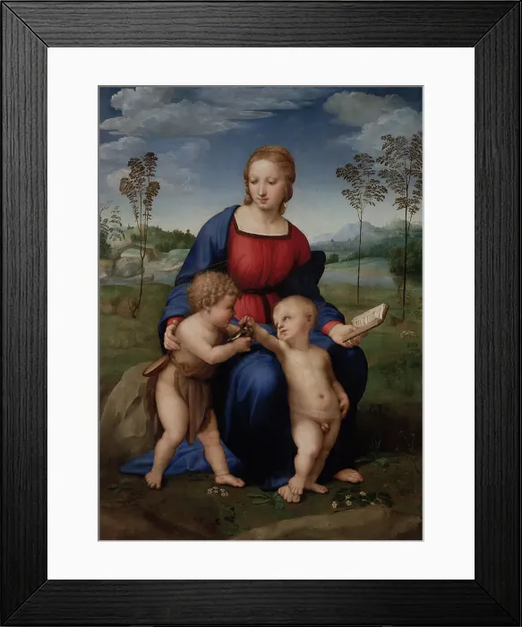 Framed Print : Madonna of the Goldfinch (Madonna del Cardellino), 1505-1506. Artist: Raphael (1483-1520) Framed Print : Madonna of the Goldfinch (Madonna del Cardellino), 1505-1506. Artist: Raphael (1483-1520)