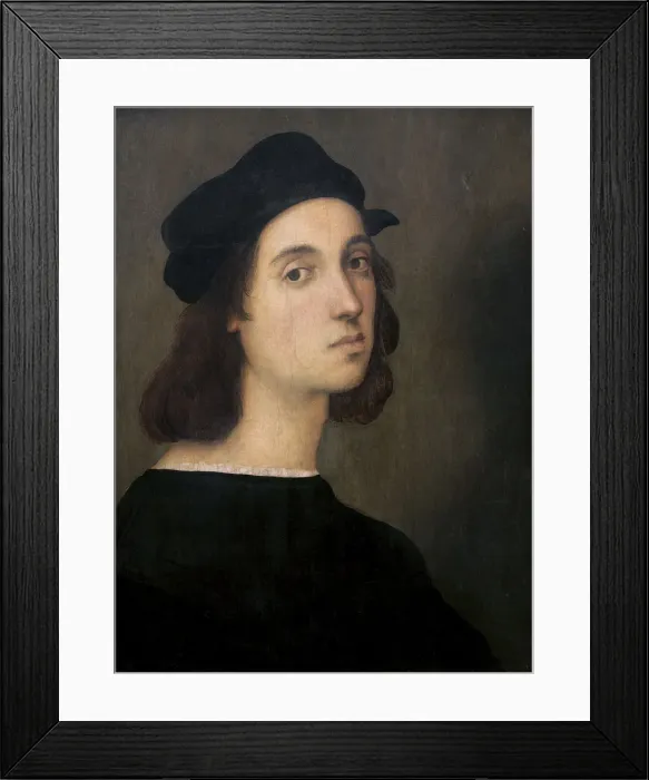Framed Print : Self-Portrait, 1505-1506. Artist: Raphael (1483-1520) Framed Print : Self-Portrait, 1505-1506. Artist: Raphael (1483-1520)