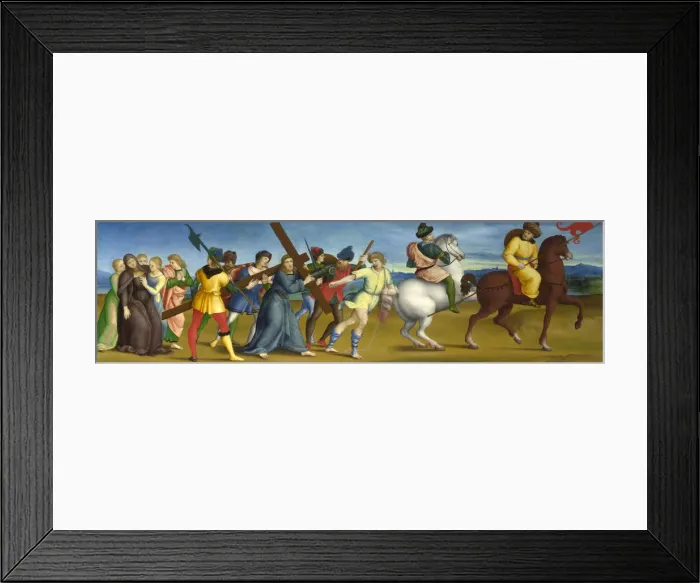 Framed Print : The Procession to Calvary, 1504-1505. Artist: Raphael (1483-1520) Framed Print : The Procession to Calvary, 1504-1505. Artist: Raphael (1483-1520)