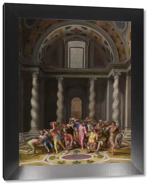 The Purification of the Temple, after 1550. Artist: Venusti, Marcello (1512  /  15-1579)