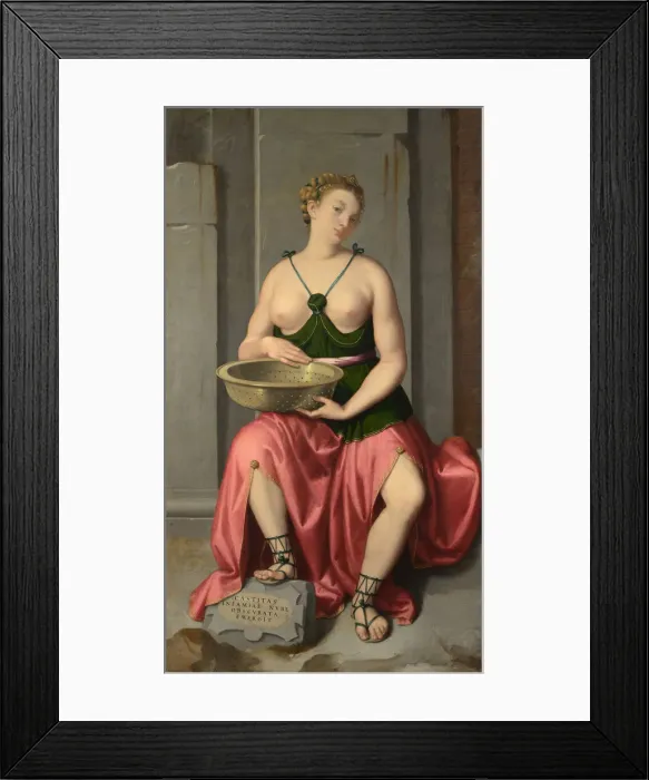Framed Print : The Vestal Virgin Tuccia, ca 1555. Artist: Moroni, Giovan Battista (1520 / 25-1578) Framed Print : The Vestal Virgin Tuccia, ca 1555. Artist: Moroni, Giovan Battista (1520 / 25-1578)