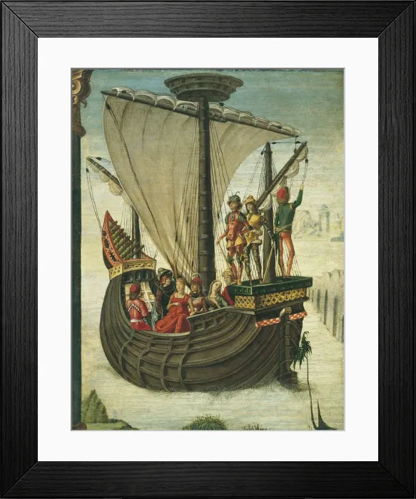 Framed Print : The Argonauts leaving Colchis, c. 1480. Artist: De Roberti, Ercole (c. 1450-1496) Framed Print : The Argonauts leaving Colchis, c. 1480. Artist: De Roberti, Ercole (c. 1450-1496)