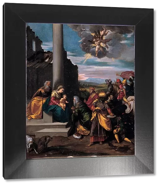 The Adoration of the Magi, 1575-1580. Artist: Scarsellino (Scarsella), Ippolito (1551-1620)