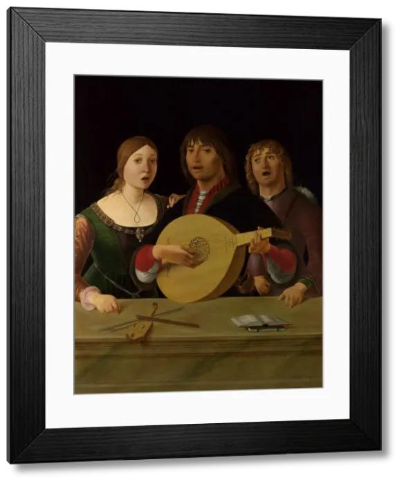 Framed Print : A Concert, c. 1490. Artist: Costa, Lorenzo (1460-1535) Framed Print : A Concert, c. 1490. Artist: Costa, Lorenzo (1460-1535)